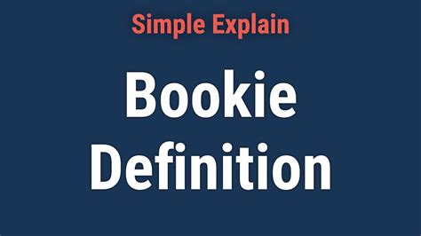 bookie definition|Bookie: Definition, Meaning, Duties, How They Make .